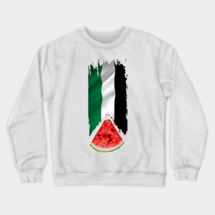 Palestine Flag Crewneck Sweatshirt